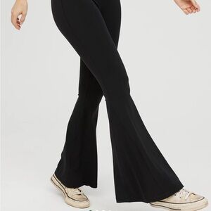 OFFLINE By Aerie Real Me High Waisted Crossover Rib Super Flare Legging